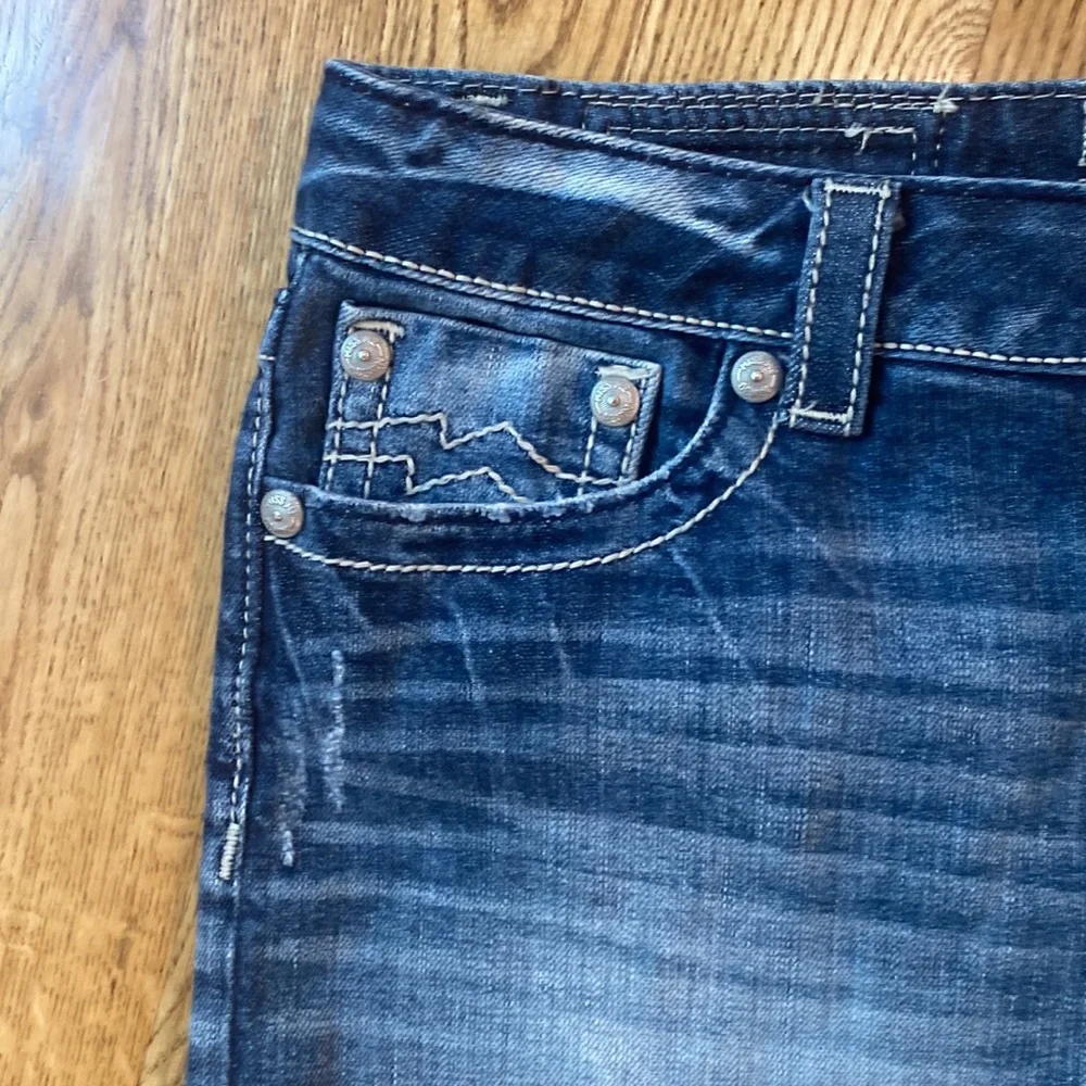 Miss Me distressed hem studded mini skirt size 29 JE105313 MK jean festival - Picture 3 of 9